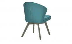 Berger & Rath Leder-Polsterstuhl Arcu | Turquise (Türkis) Londra (Hellgrau) -SitzWerk Verkaufsgeschäft 14305421 5 202101262257