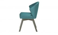 Berger & Rath Leder-Polsterstuhl Arcu | Turquise (Türkis) Londra (Hellgrau) -SitzWerk Verkaufsgeschäft 14305421 6 202101262257