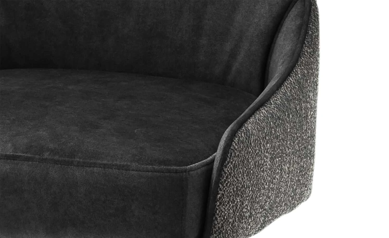 Polsterstuhl Effi | Anthrazit Nein Schräg Schwarz 5 Polsterstuhl Effi | Anthrazit Nein Schräg Schwarz – Bild 3