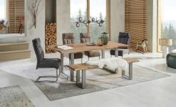 uno Freischwinger Alabria | Sand (Beige-Braun) Edelstahl