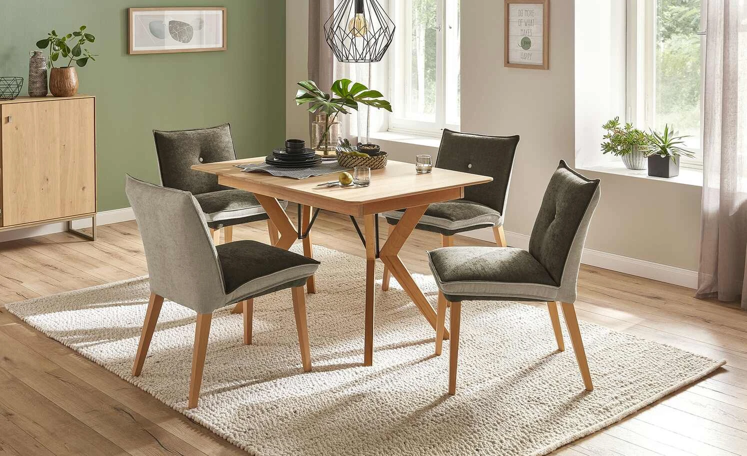 Woodford Polsterstuhl Sunna | Kombi Grey (Grau) / Beige 3 Woodford Polsterstuhl Sunna | Kombi Grey (Grau) / Beige