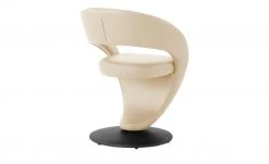 Leder-Drehstuhl Kingsman | Rahm (Beige) Rund -SitzWerk Verkaufsgeschäft 14306182 1 202102262235