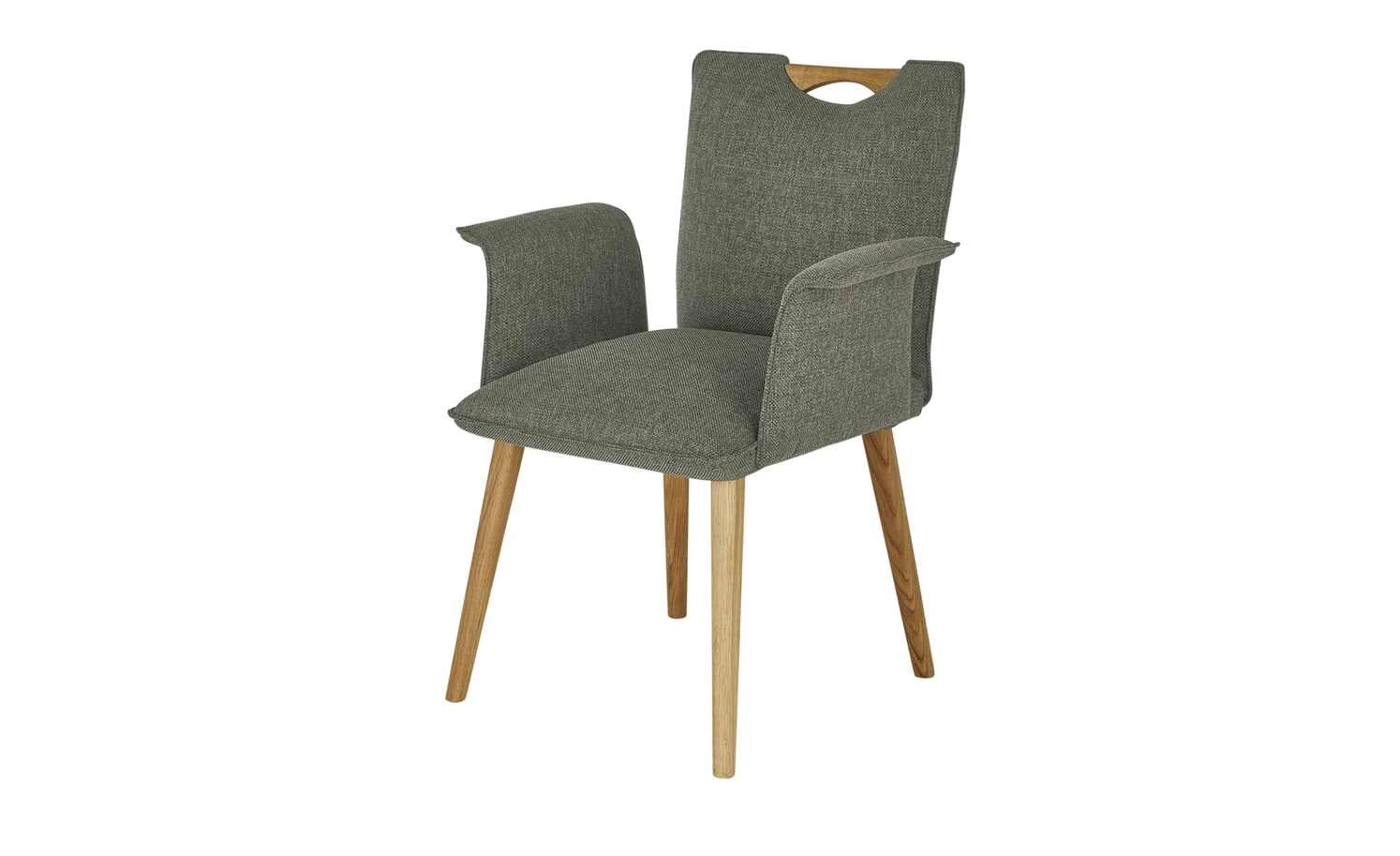 Wohnwert Polsterstuhl mit Armlehne Scandio | Grau 4 Wohnwert Polsterstuhl mit Armlehne Scandio | Grau – Bild 2