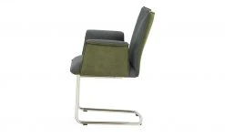 Wohnwert Polsterstuhl mit Armlehne Scandio | Anthrazit / Olivgrün -SitzWerk Verkaufsgeschäft 14306261 9 202011302238