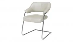 JOOP! Leder-Schwingstuhl Loft | Silber (Hellgrau)