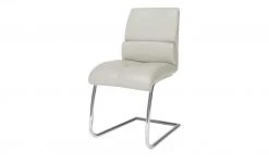 JOOP! Leder-Schwingstuhl Loft | Silber (Hellgrau)