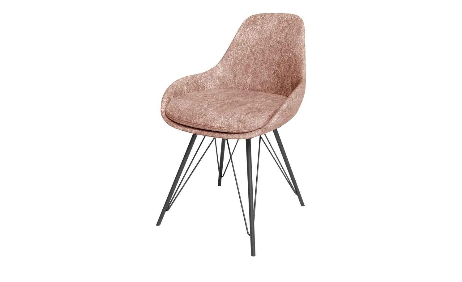 JOOP! Chenille-Schalenstuhl Wires | Rose 5 JOOP! Chenille-Schalenstuhl Wires | Rose – Bild 3
