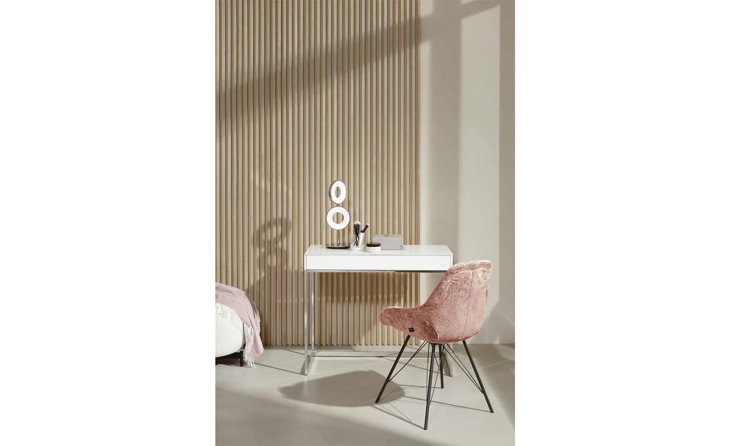 JOOP! Chenille-Schalenstuhl Wires | Rose 4 JOOP! Chenille-Schalenstuhl Wires | Rose – Bild 2