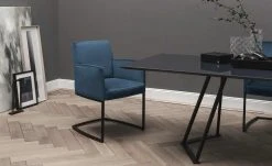 JOOP! Samt-Schwingstuhl Swing | Blau Ja