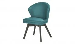 Berger & Rath Leder-Polsterstuhl Arcu | Turquise (Türkis) Anthrazit