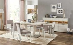 Berger & Rath Polsterstuhl Bono | Hellbraun Weiß-Creme Ja