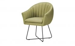 Berger & Rath Kufenstuhl Leder Lanx | Hellgrün