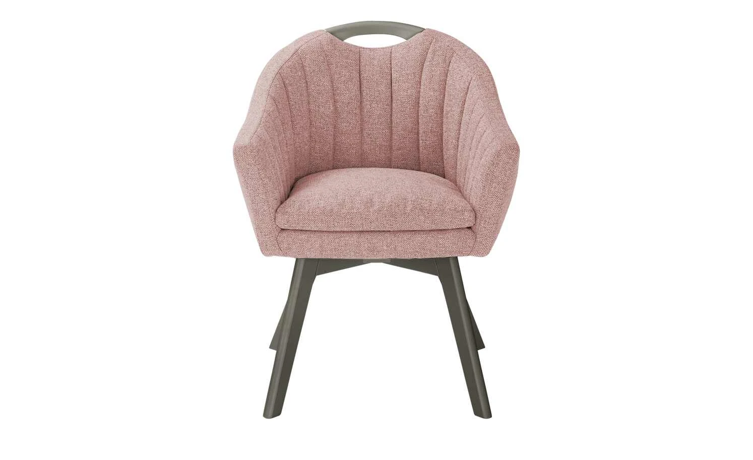 Berger & Rath Polsterstuhl mit Armlehne Lanx | Salmon (Rot) Londra (Hellgrau) 9 Berger & Rath Polsterstuhl mit Armlehne Lanx | Salmon (Rot) Londra (Hellgrau) – Bild 7