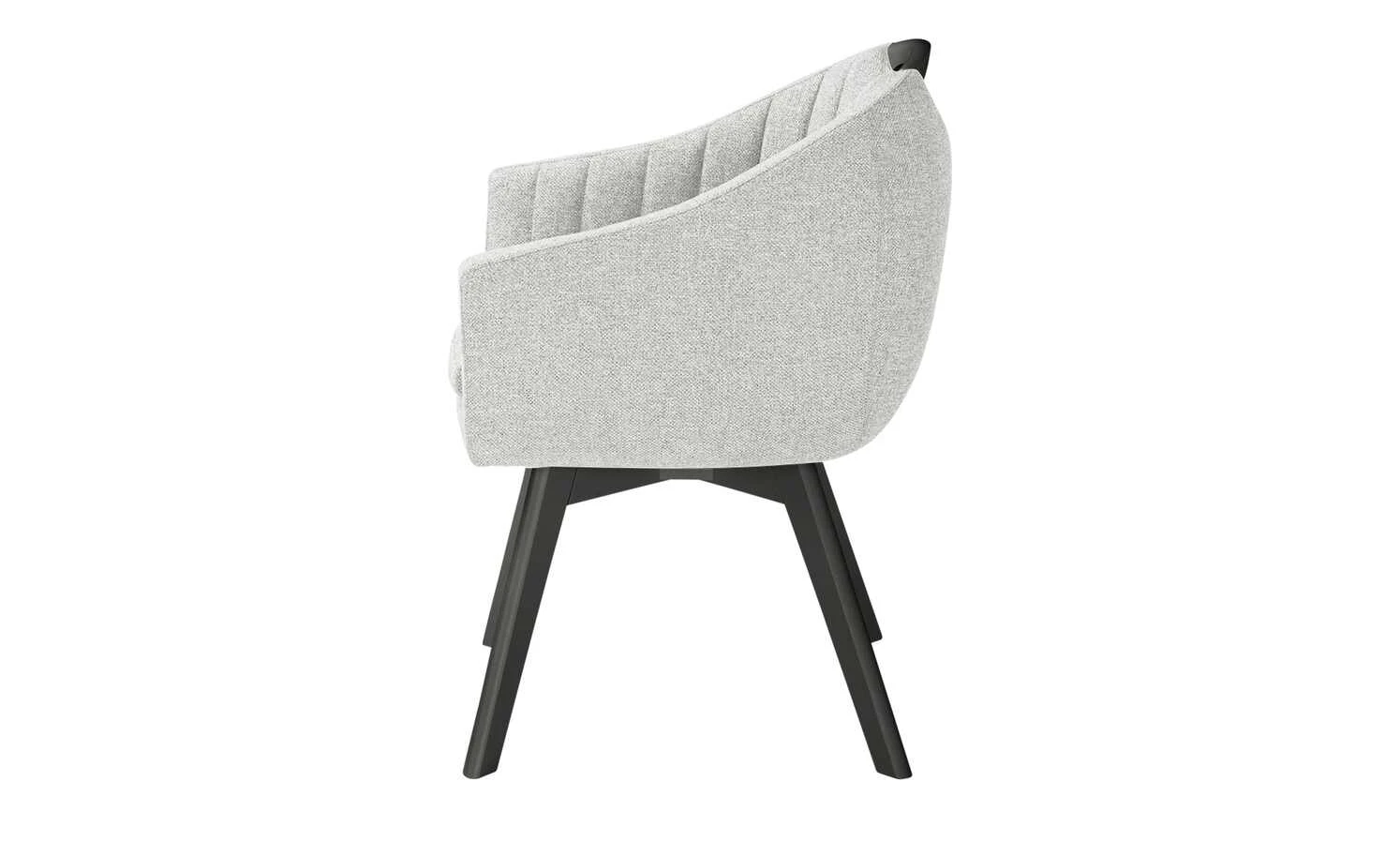 Berger & Rath Polsterstuhl mit Armlehne Lanx | Silver (Hellgrau) Anthrazit 4 Berger & Rath Polsterstuhl mit Armlehne Lanx | Silver (Hellgrau) Anthrazit – Bild 2