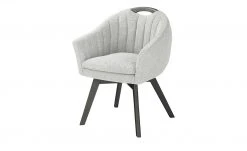 Berger & Rath Polsterstuhl mit Armlehne Lanx | Silver (Hellgrau) Anthrazit