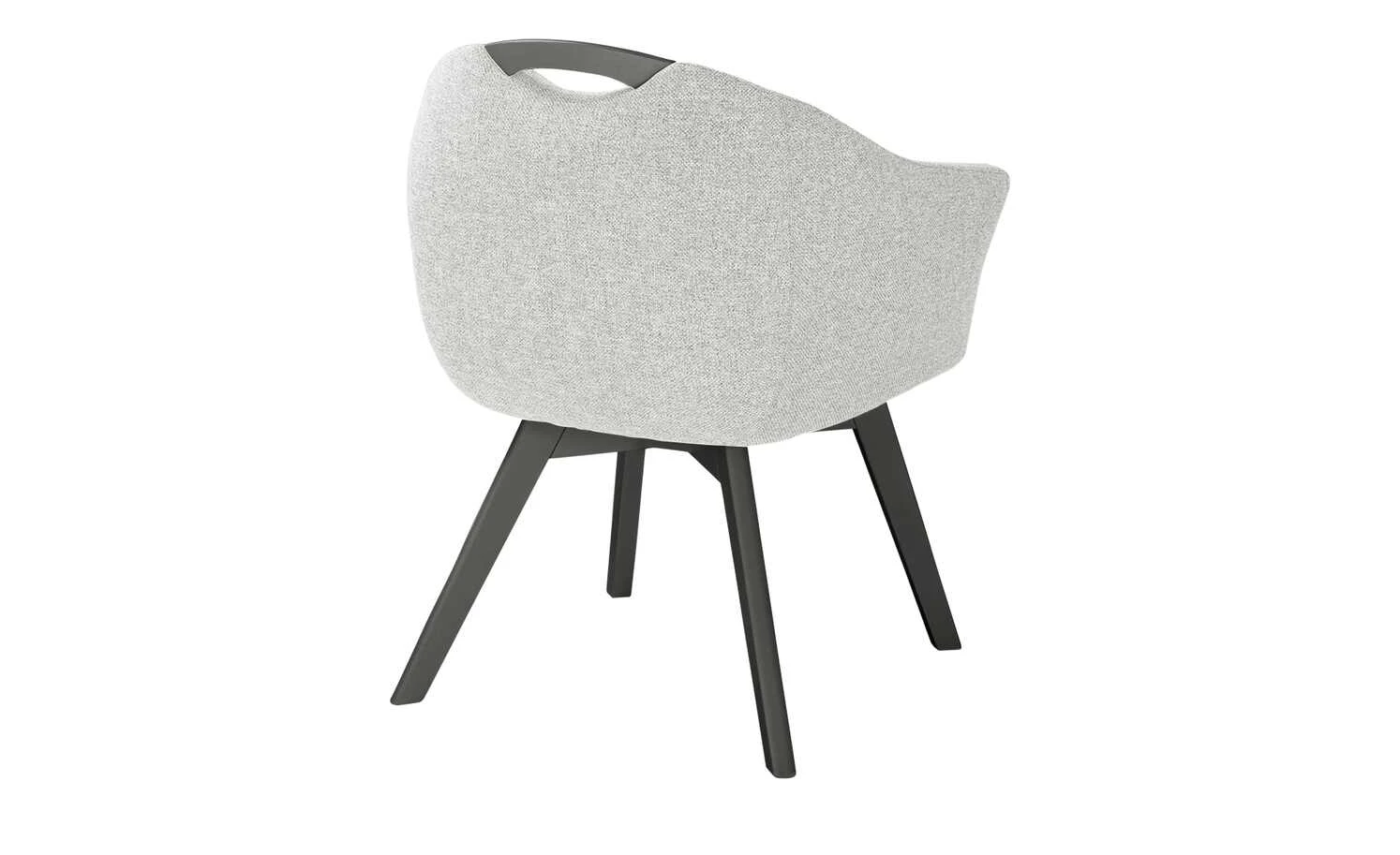 Berger & Rath Polsterstuhl mit Armlehne Lanx | Silver (Hellgrau) Anthrazit 5 Berger & Rath Polsterstuhl mit Armlehne Lanx | Silver (Hellgrau) Anthrazit – Bild 3