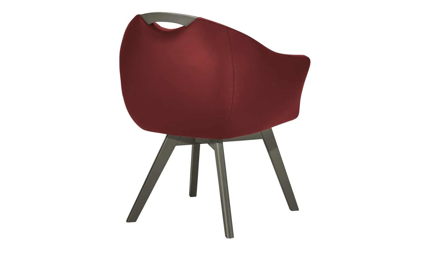 Berger & Rath Polsterstuhl mit Armlehne Lanx | Rostrot Londra (Hellgrau) 4 Berger & Rath Polsterstuhl mit Armlehne Lanx | Rostrot Londra (Hellgrau) – Bild 2