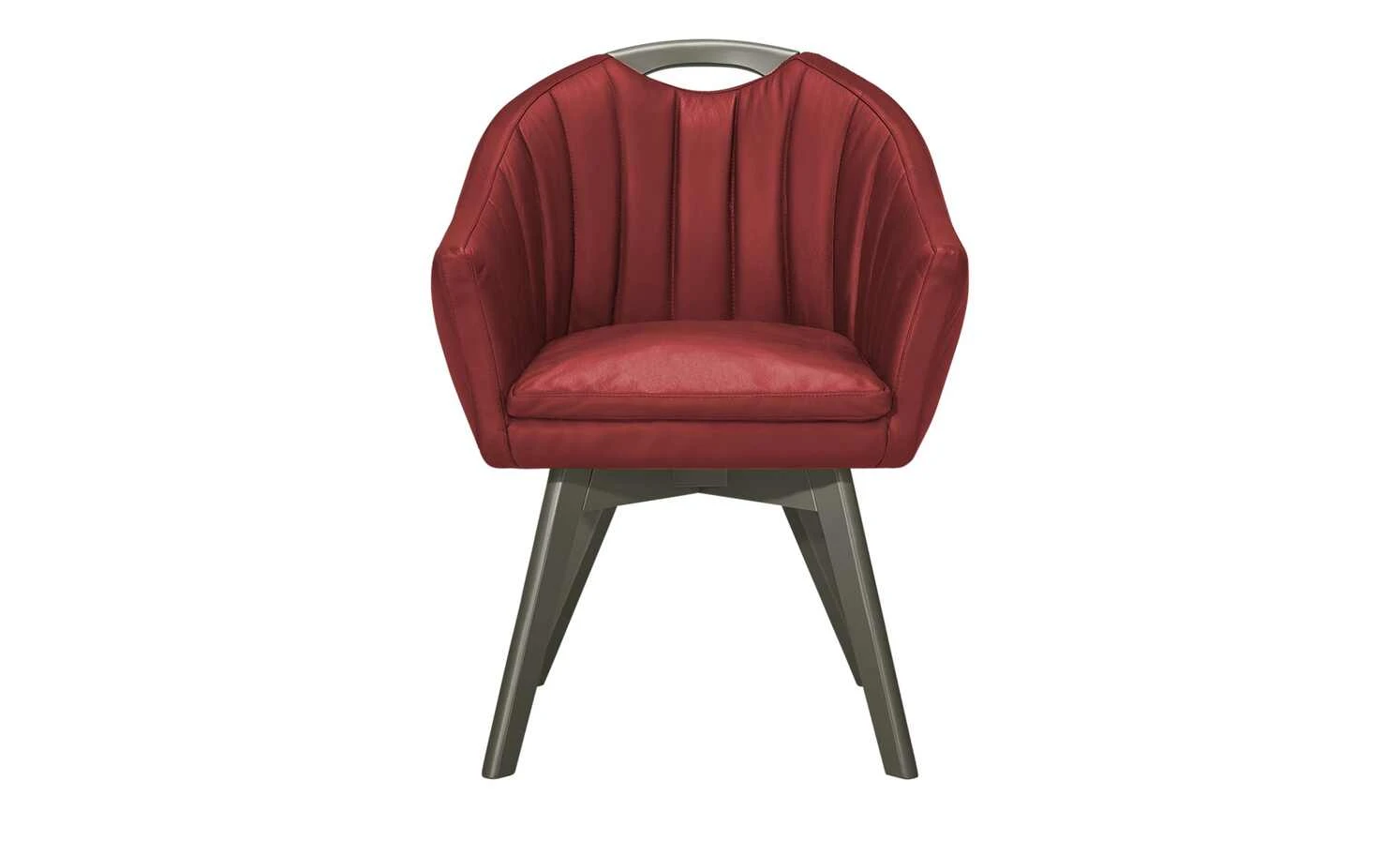 Berger & Rath Polsterstuhl mit Armlehne Lanx | Rostrot Londra (Hellgrau) 6 Berger & Rath Polsterstuhl mit Armlehne Lanx | Rostrot Londra (Hellgrau) – Bild 4