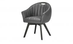 Berger & Rath Polsterstuhl mit Armlehne Lanx | Grau Anthrazit