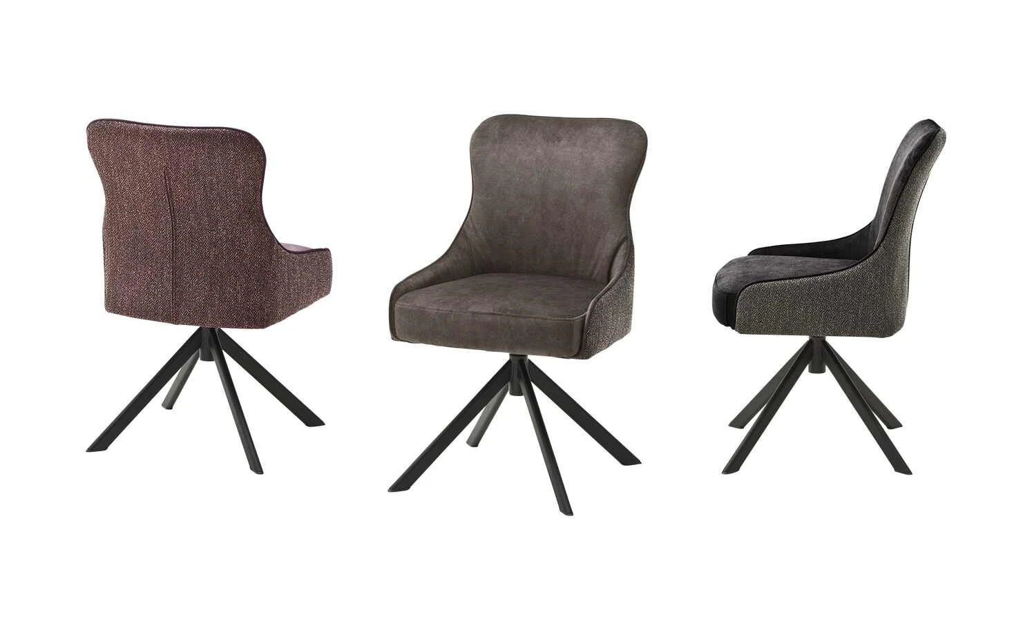 Polsterstuhl Effi | Cappuccino Nein Schräg Schwarz 4 Polsterstuhl Effi | Cappuccino Nein Schräg Schwarz – Bild 2