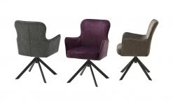 Polsterstuhl Effi | Anthrazit Ja Schräg Schwarz