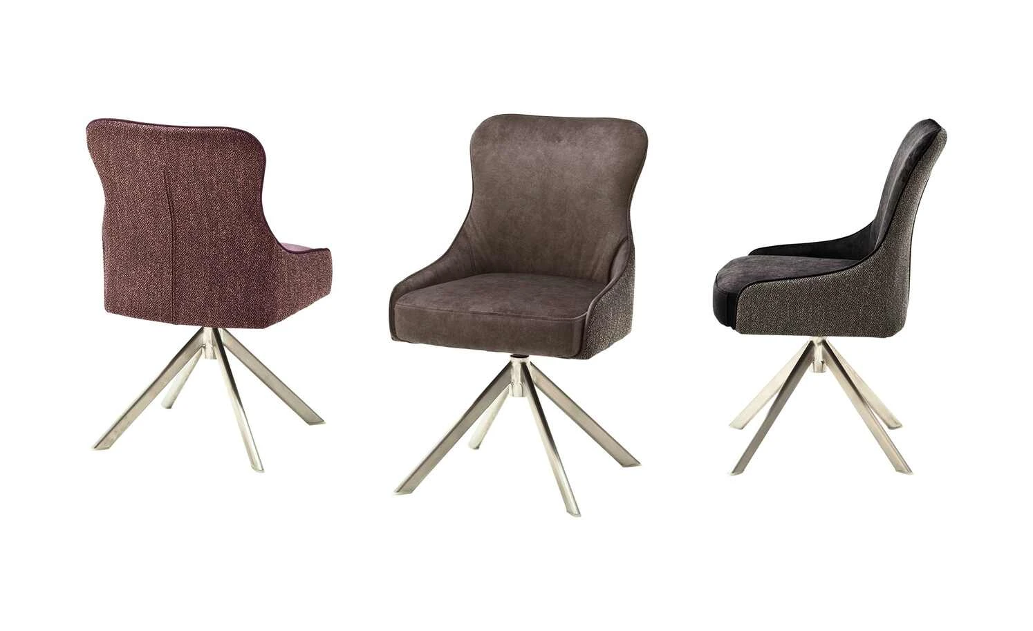 Polsterstuhl Effi | Cappuccino Nein Schräg Edelstahl 3 Polsterstuhl Effi | Cappuccino Nein Schräg Edelstahl