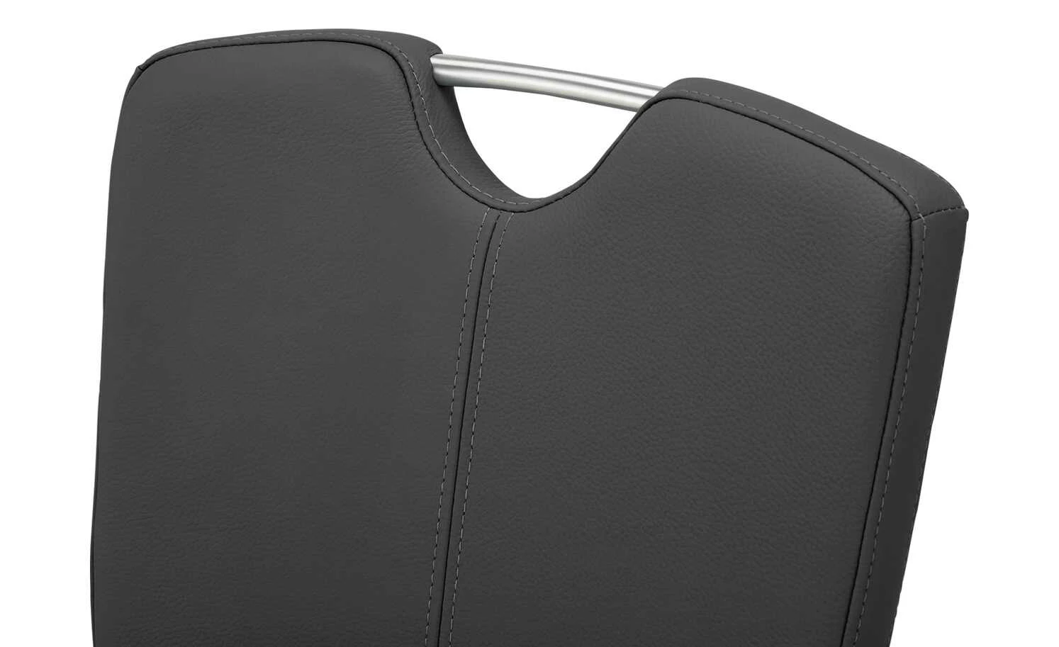 uno Leder-Freischwinger Sammy | Schwarz 15 uno Leder-Freischwinger Sammy | Schwarz – Bild 13