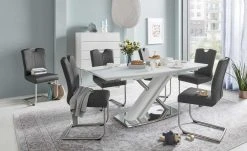 uno Leder-Freischwinger Sammy | Schwarz