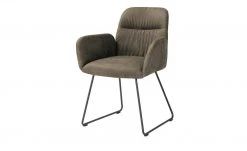 uno Polster-Armlehnstuhl Sevan | Innen: Dunkelbraun / Außen: Braun Kufe -SitzWerk Verkaufsgeschäft 14307643 4 202106142233