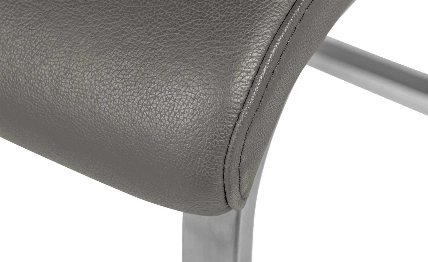 uno Freischwinger Letitia | Grau Kunstleder 8 uno Freischwinger Letitia | Grau Kunstleder – Bild 6