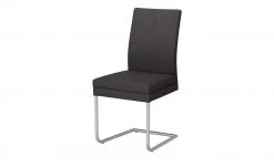 Woodford Kunstleder-Freischwinger mit Griff Levi | Braun