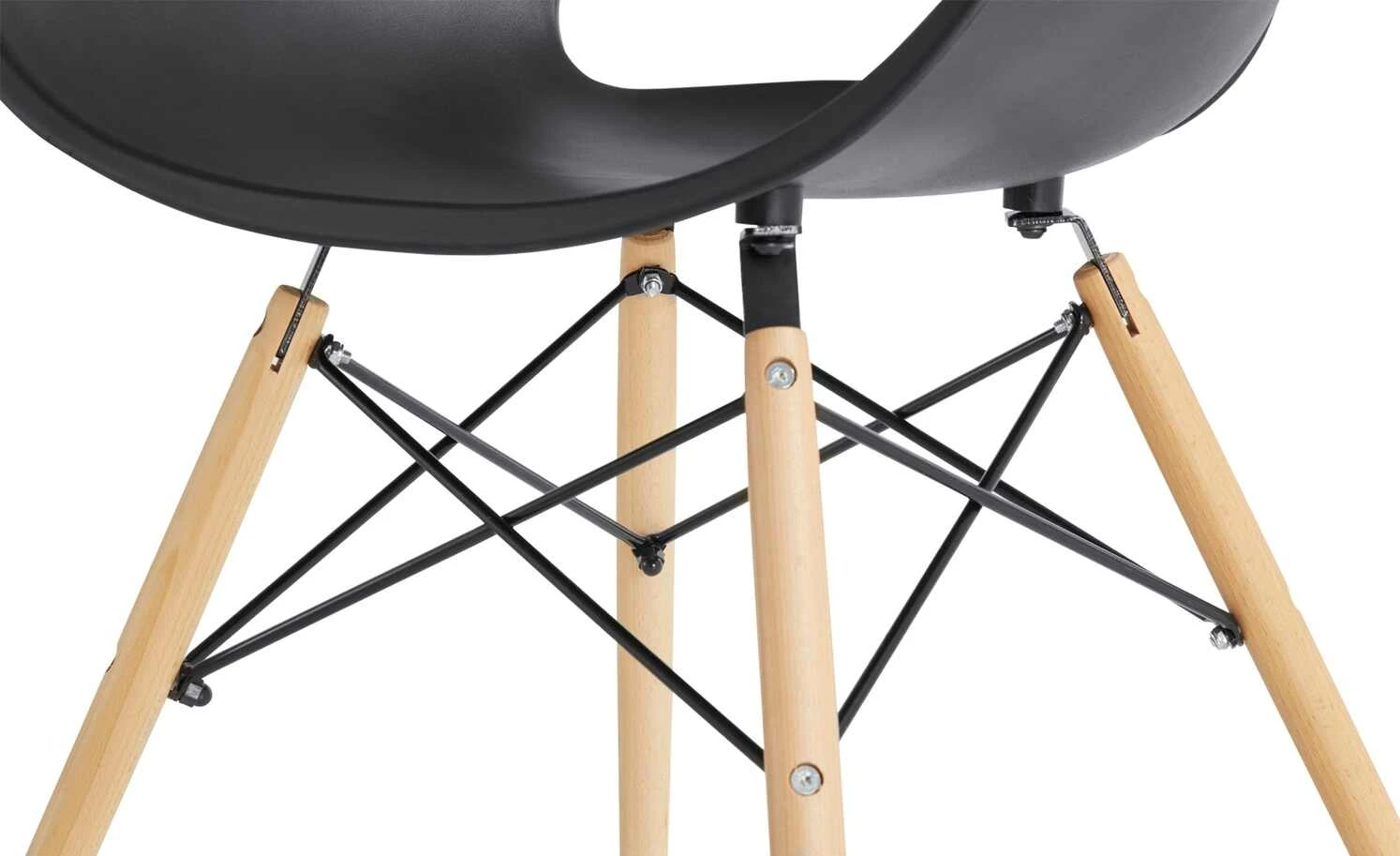 Schalenstuhl Denny | Schwarz 5 Schalenstuhl Denny | Schwarz – Bild 3