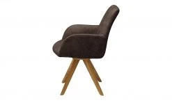 Woodford Polsterstuhl mit Armlehne Bristol | Braun (Dunkelbraun) Eiche Ja -SitzWerk Verkaufsgeschäft 14308252 1 202203181234