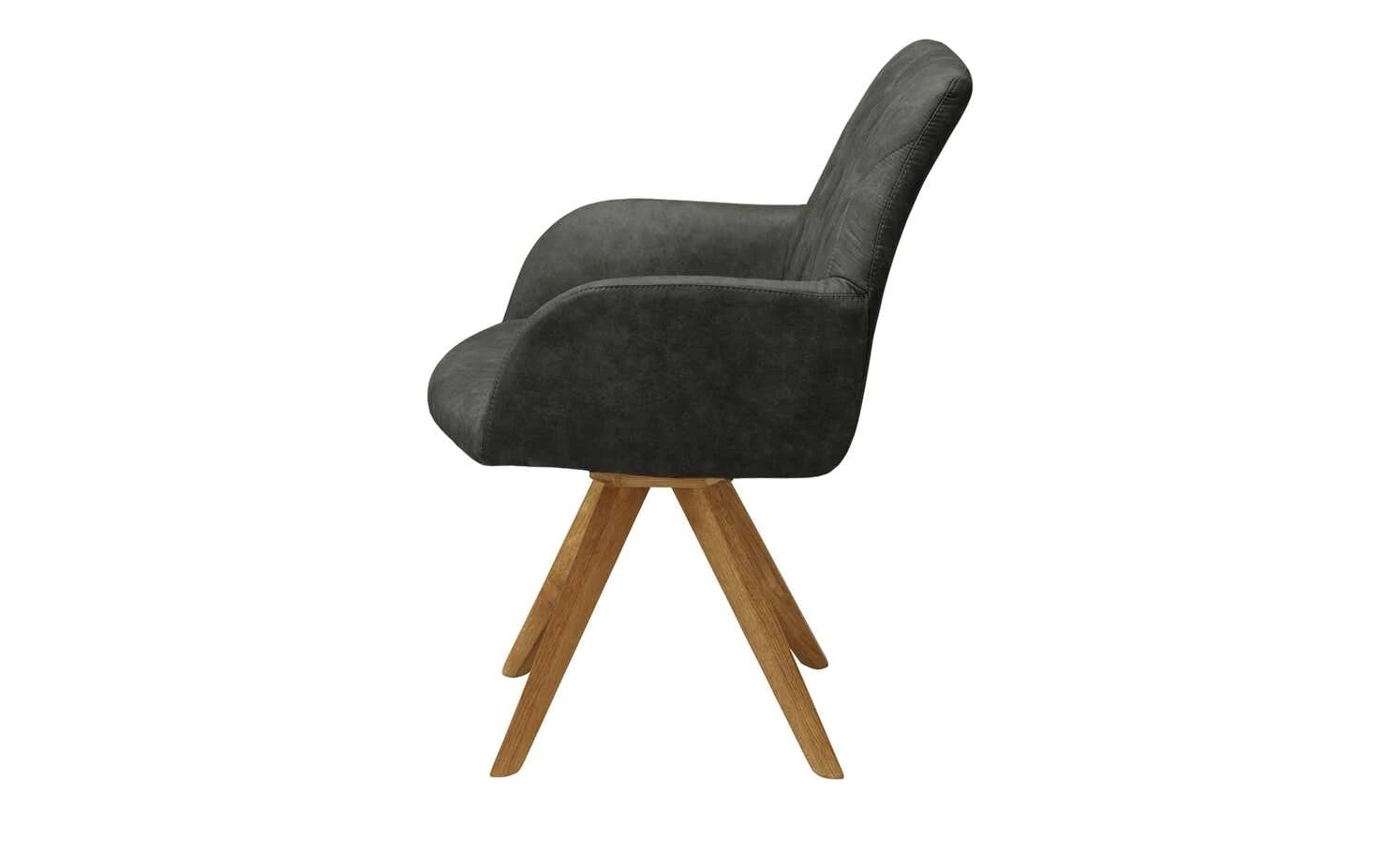 Woodford Polsterstuhl mit Armlehne Bristol | Grau (Dunkelgrau) Eiche Ja 6 Woodford Polsterstuhl mit Armlehne Bristol | Grau (Dunkelgrau) Eiche Ja – Bild 4