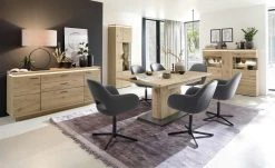 Polsterstuhl drehbar Lemonde | Anthrazit Geschlossener Rücken Schwarz matt -SitzWerk Verkaufsgeschäft 14308356 4 202106011251