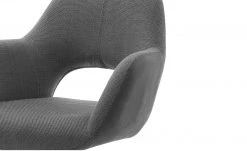 Polsterstuhl drehbar Lemonde | Anthrazit Offener Rücken Schwarz matt -SitzWerk Verkaufsgeschäft 14308357 2 202101202235