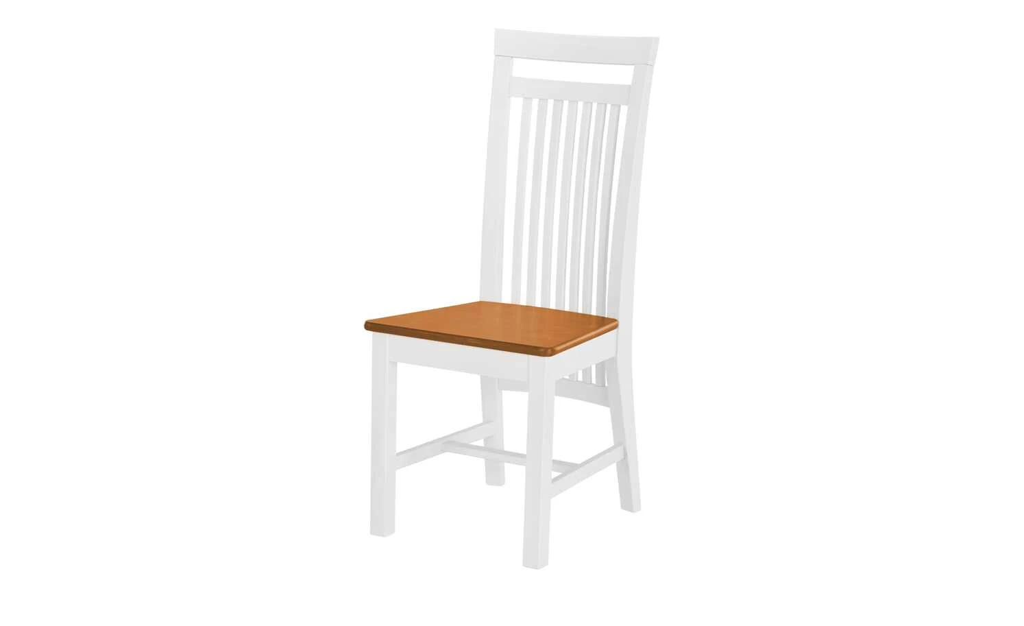maison bleue Holzstuhl Bendix | Weiß / bernsteinfarbig 4 maison bleue Holzstuhl Bendix | Weiß / bernsteinfarbig – Bild 2