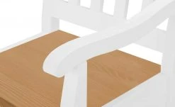 maison bleue Holzstuhl mit Armlehne Bendix | Weiß / laugenfarbig -SitzWerk Verkaufsgeschäft 14308382 2 202102232235