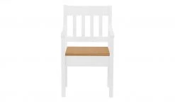 maison bleue Holzstuhl mit Armlehne Bendix | Weiß / laugenfarbig -SitzWerk Verkaufsgeschäft 14308382 5 202102232235