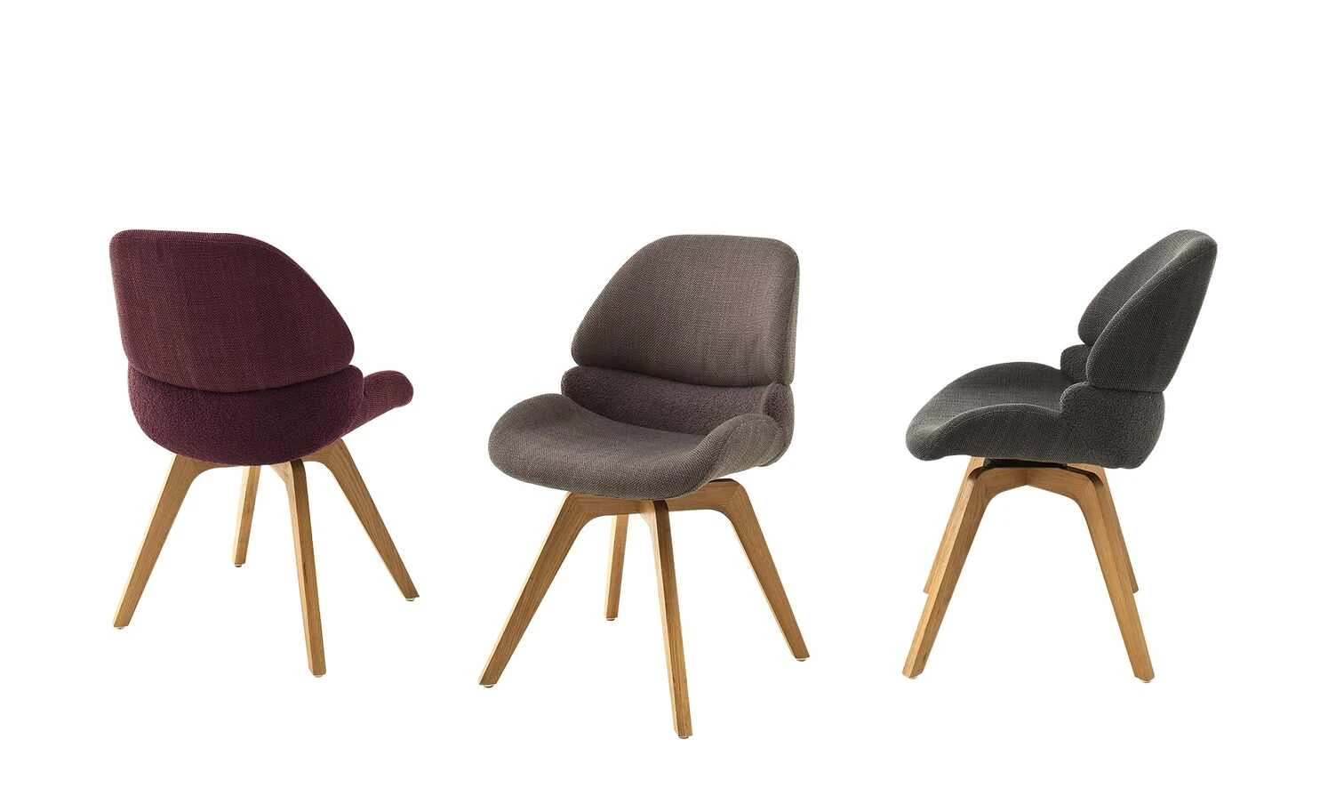 Schalenstuhl drehbar Neron | Merlot (Weinrot) 3 Schalenstuhl drehbar Neron | Merlot (Weinrot)