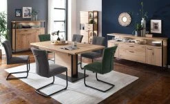 uno Polsterschwingstuhl Vieste | Anthrazit Schwarz matt