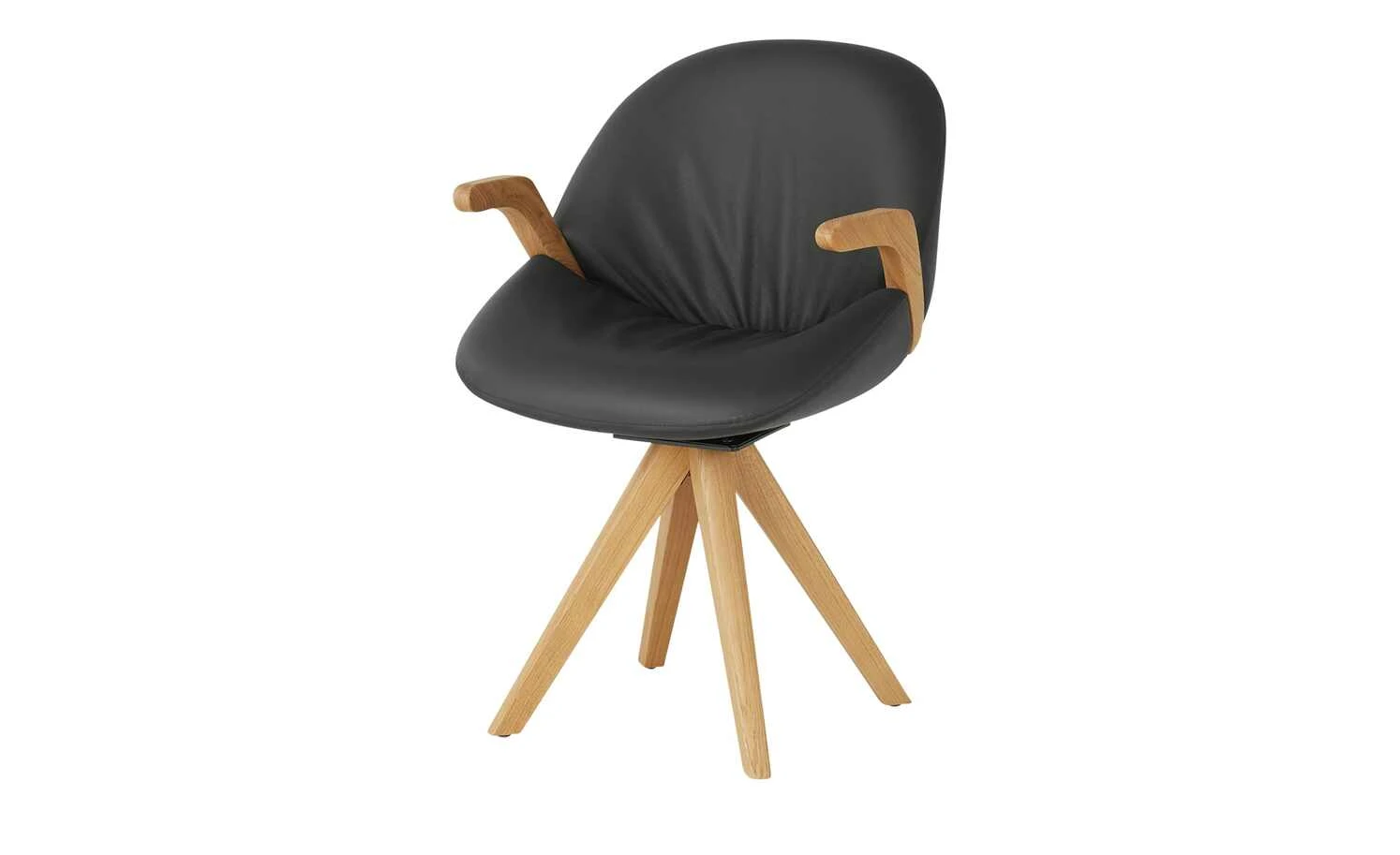 Wohnwert Armlehnstuhl Novum | Schwarz mit Elastic-Aktiv-Federung (gesundes Sitzen) 4 Wohnwert Armlehnstuhl Novum | Schwarz mit Elastic-Aktiv-Federung (gesundes Sitzen) – Bild 2