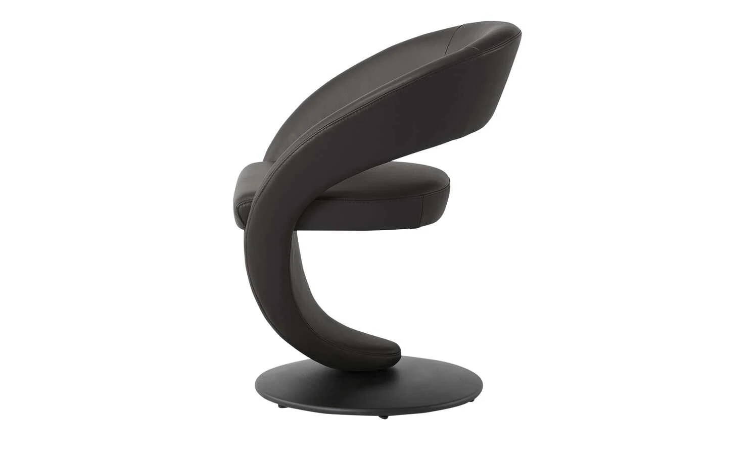 Leder-Drehstuhl Kingsman | Mocca (Dunkelbraun) Rund 9 Leder-Drehstuhl Kingsman | Mocca (Dunkelbraun) Rund – Bild 7