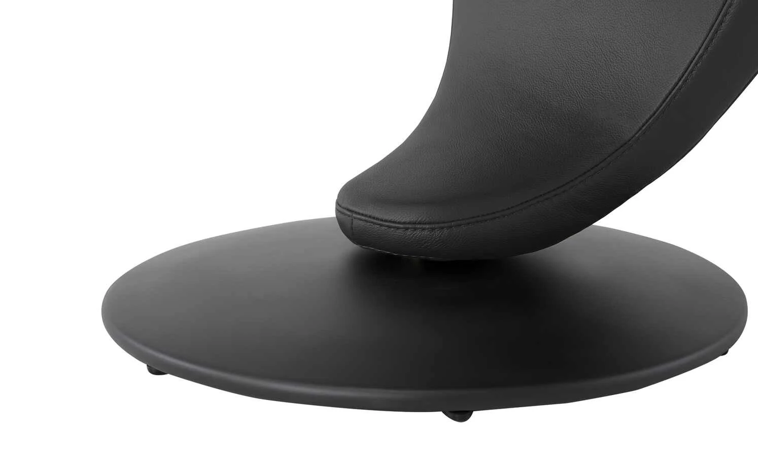 Leder-Drehstuhl Kingsman | Schwarz Rund 7 Leder-Drehstuhl Kingsman | Schwarz Rund – Bild 5