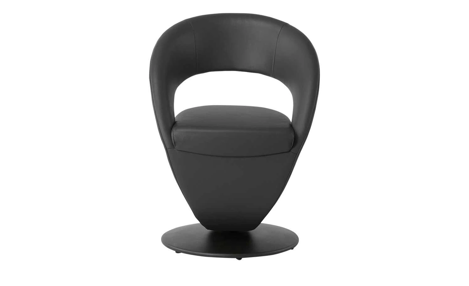 Leder-Drehstuhl Kingsman | Schwarz Rund 10 Leder-Drehstuhl Kingsman | Schwarz Rund – Bild 8