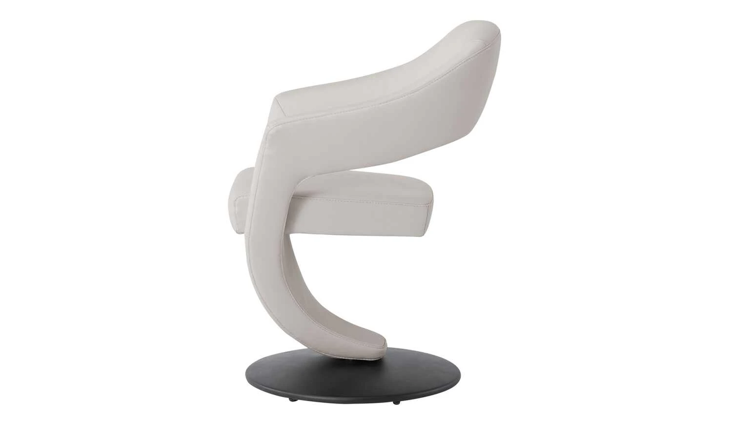 Leder-Drehstuhl Kingsman | Delfin (Hellgrau) Eckig 4 Leder-Drehstuhl Kingsman | Delfin (Hellgrau) Eckig – Bild 2