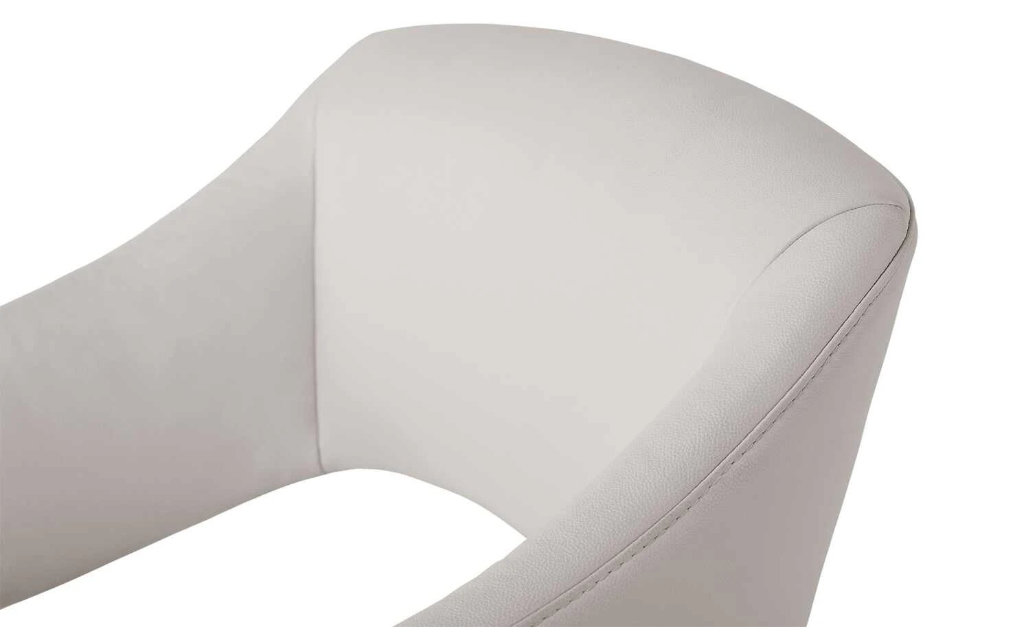 Leder-Drehstuhl Kingsman | Delfin (Hellgrau) Eckig 7 Leder-Drehstuhl Kingsman | Delfin (Hellgrau) Eckig – Bild 5