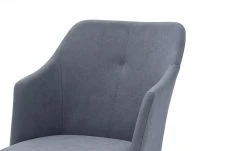 Polsterstuhl Dita | Graublau Freischwinger rund hohe Armlehne -SitzWerk Verkaufsgeschäft 14309565 2 202101262258