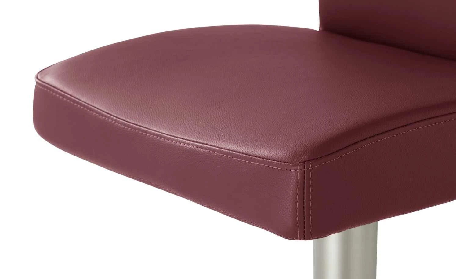 Leder-Barhocker MyTina | Weinrot 9 Leder-Barhocker MyTina | Weinrot – Bild 7