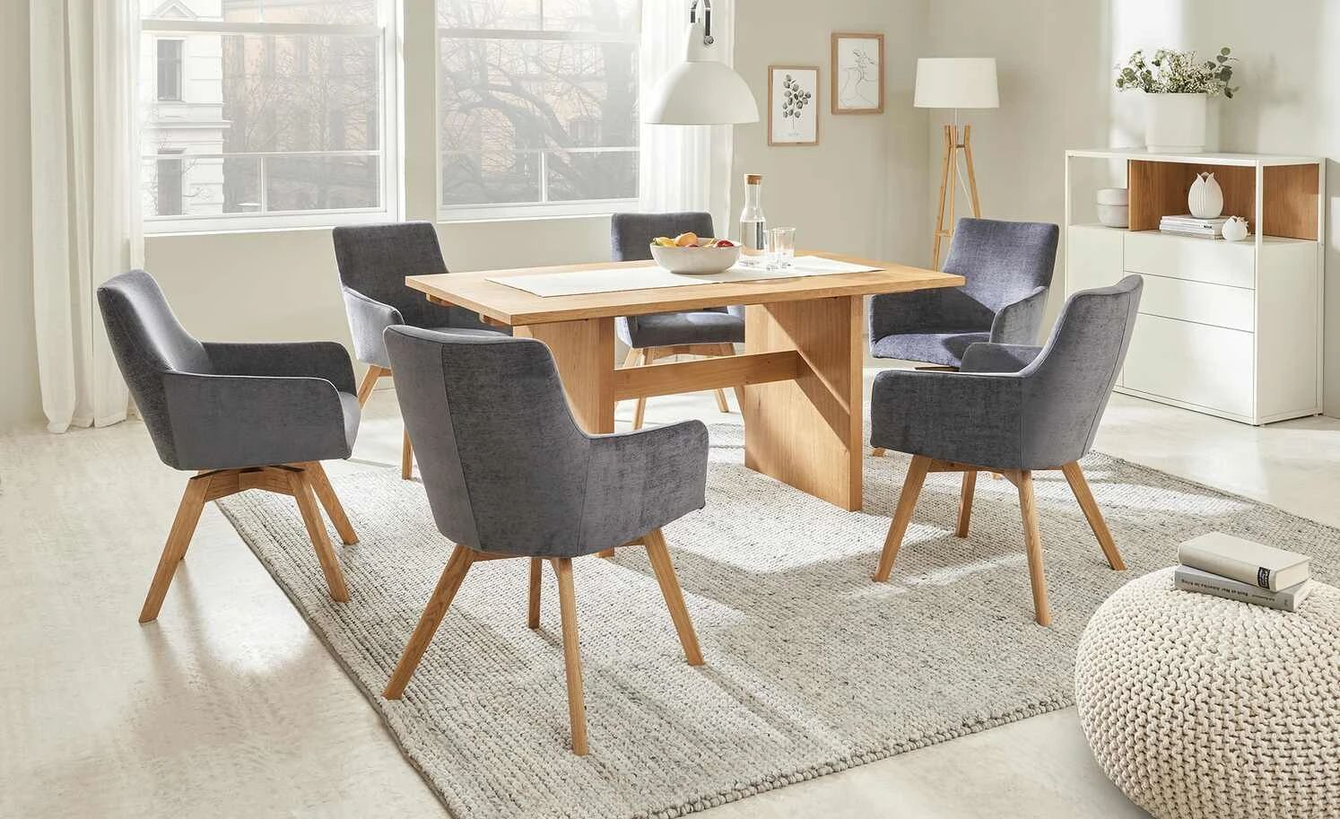 Wohnwert Armlehn-Polsterstuhl Fina | Stone (Grau) Nein 3 Wohnwert Armlehn-Polsterstuhl Fina | Stone (Grau) Nein